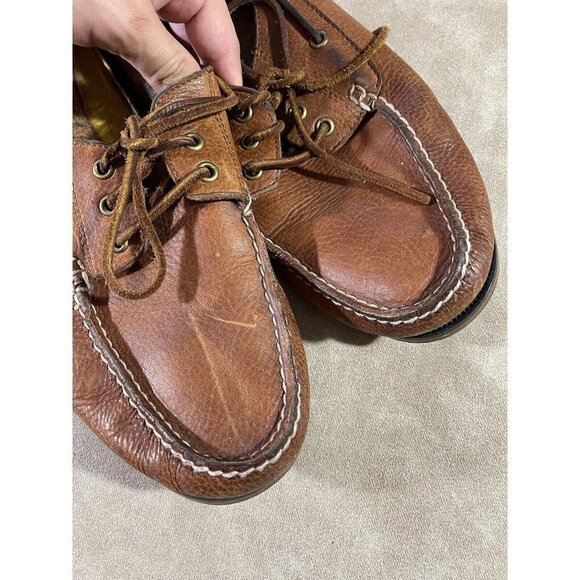 Polo Ralph Lauren Mens Size 11.5 Bienne Brown Leather‎ Casual Boat Shoe Mocassin main image 4